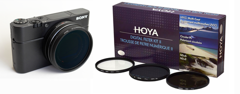 Sony RX100 VA (also fits V, IV, III, II &1) Quick Change Filter Adapter Kit 52mm by Lensmate + Hoya 3 piece Digital Filter Kit With Case